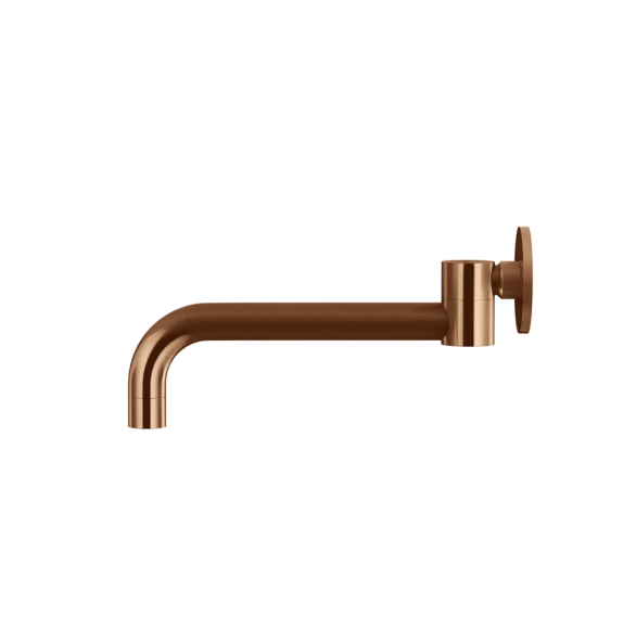 Meir Round Swivel Wall Spout, Lustre Bronze