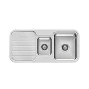 Phoenix 1000 Series 1-1/3 Bowl Sink W/-Drainer No Hole, Stainless Steel