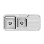 Phoenix 1000 Series 1-3/4 L/H Bowl Sink W/-Drainer W/-Hole, Stainless Steel
