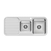 Phoenix 1000 Series 1-3/4 R/H Bowl Sink W/-Drainer W/-Hole, Stainless Steel