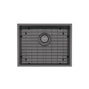 Phoenix 4000 Series Large Single Bowl Under / Over Sink, Brushed Carbon