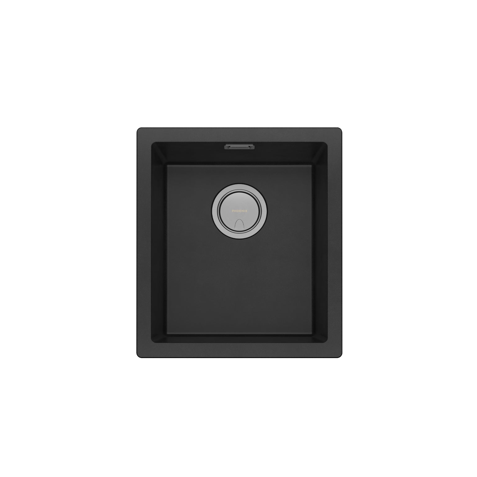 Phoenix 5000 Series Single Bowl Under / Over Sink, Matte Black