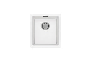 Phoenix 5000 Series Single Bowl Under / Over Sink, Matte White