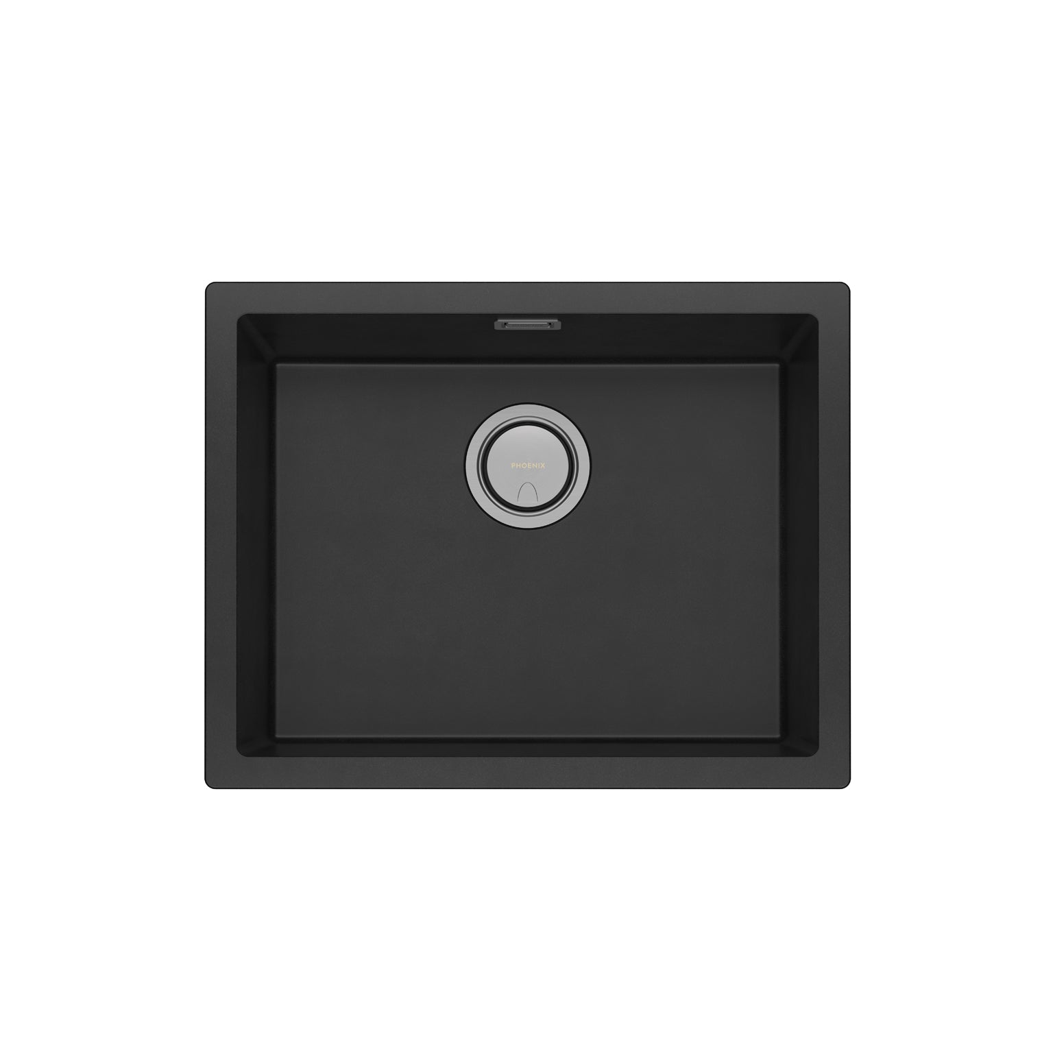 Phoenix 5000 Series Large Single Bowl Under / Over Sink, Matte Black