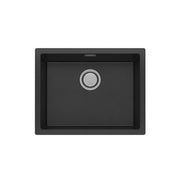 Phoenix 5000 Series Large Single Bowl Under / Over Sink, Matte Black