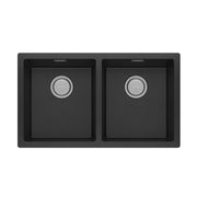 Phoenix 5000 Series Double Bowl Under / Over Sink, Matte Black