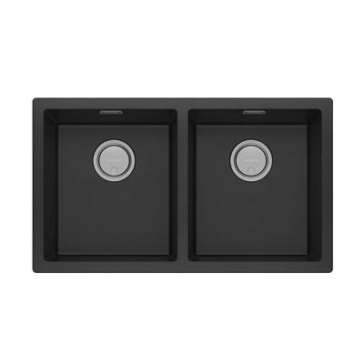 Phoenix 5000 Series Double Bowl Sink, Matte Black