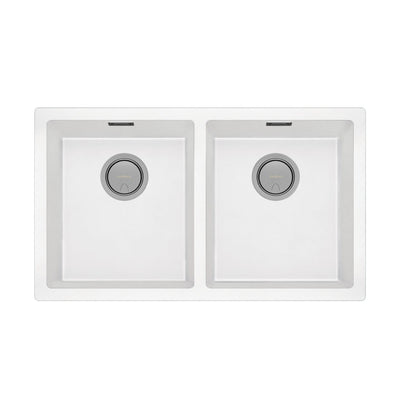 Phoenix 5000 Series Double Bowl Sink, Matte White