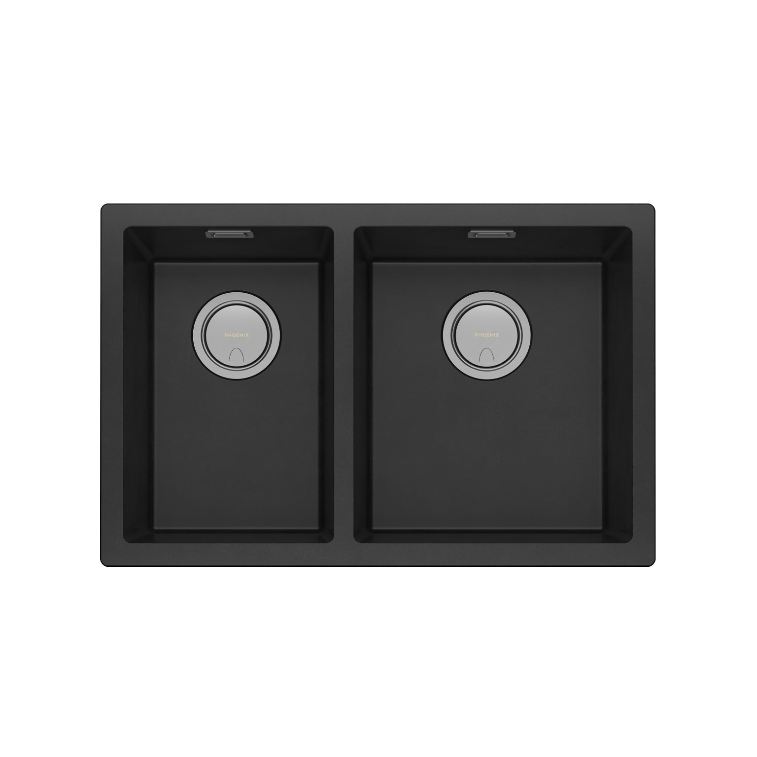 Phoenix 5000 Series 1-3/4 R/H Bowl Under / Over Sink, Matte Black