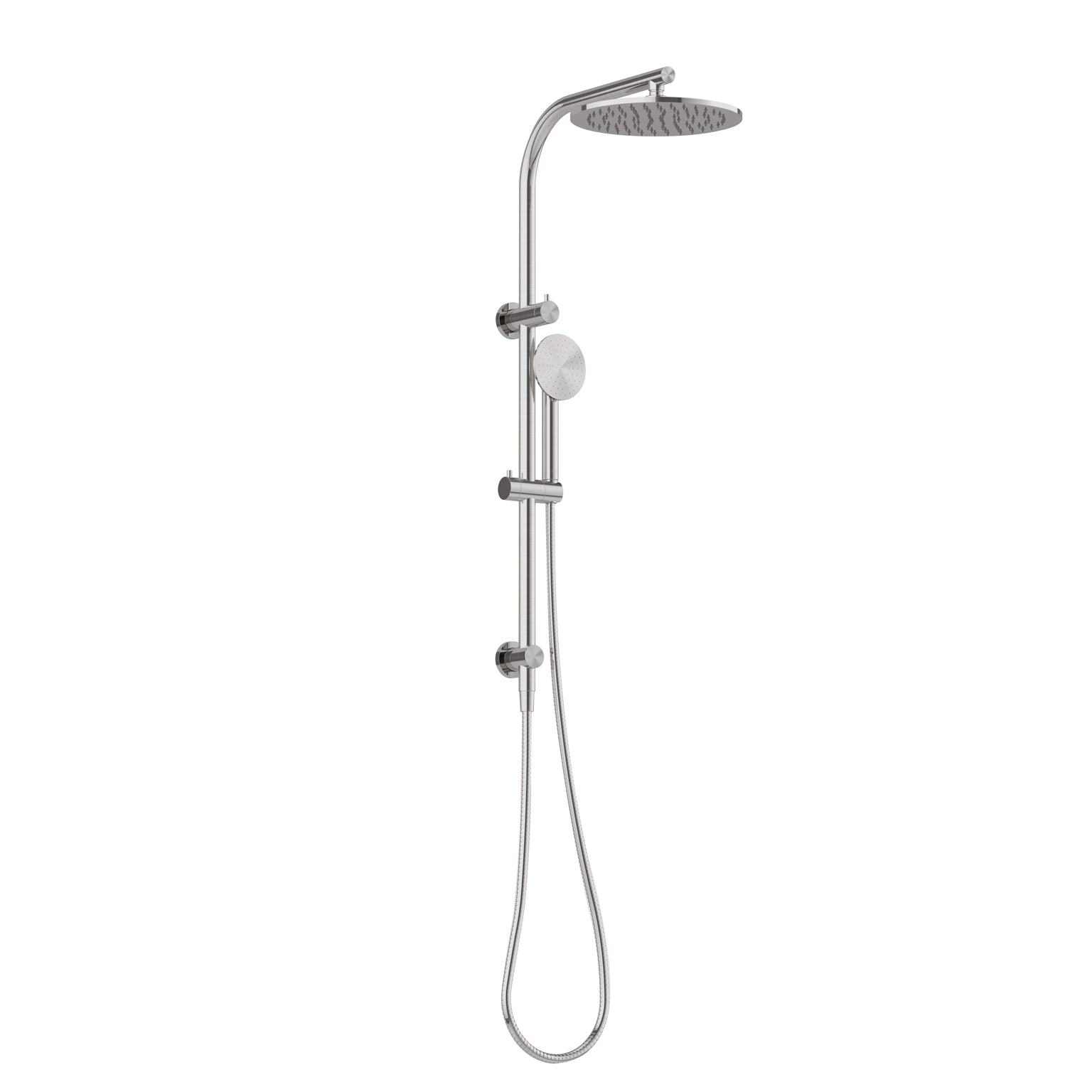 Phoenix Vivid Slimline SS 316 Twin Shower, Stainless Steel