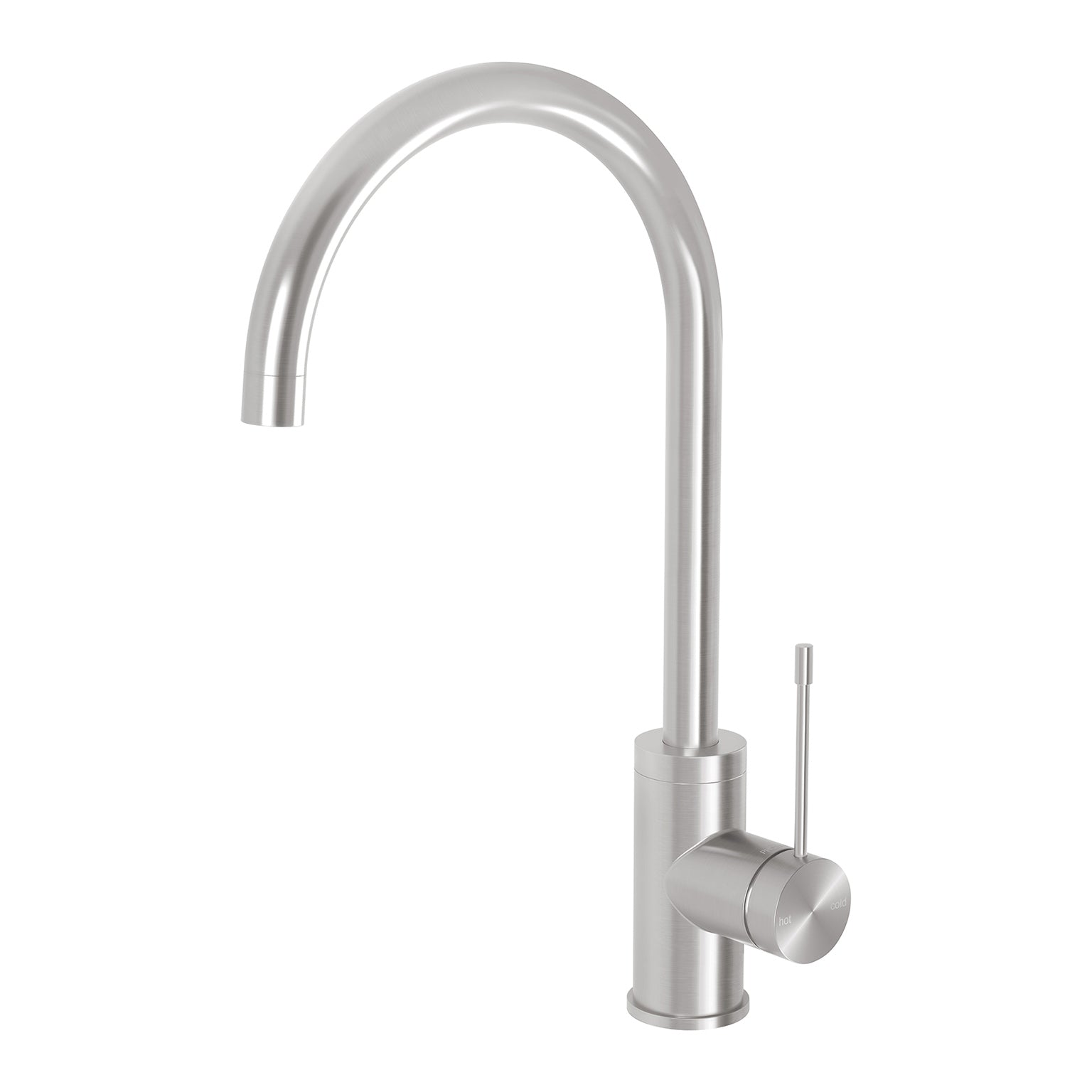Phoenix Vivid Slimline SS 316 Sink Mixer 200mm G/Neck, Stainless Steel