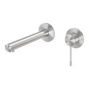 Phoenix Vivid Slimline SS 316 Wall Basin / Bath Mixer Set 180mm, Stainless Steel