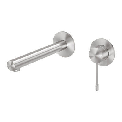 Phoenix Vivid Slimline SS 316 Wall Basin / Bath Mixer Set 180mm, Stainless Steel