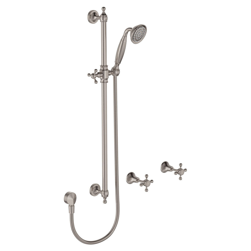 Fienza Lillian Rail Shower Set, Brushed Nickel