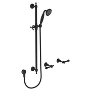 Fienza Lillian Lever Rail Shower Set, Matte Black