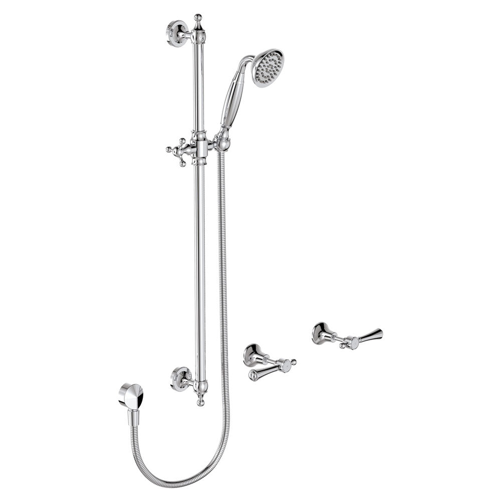 Fienza Lillian Lever Rail Shower Set, Chrome