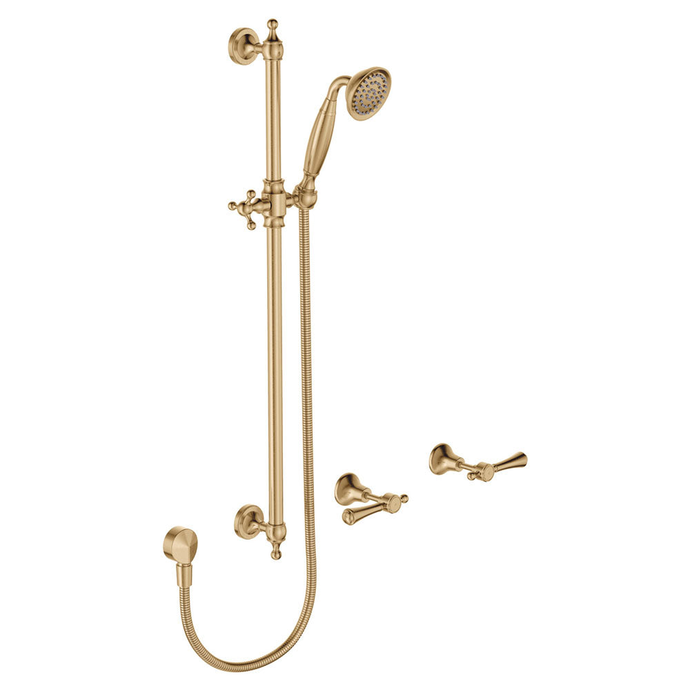 Fienza Lillian Lever Rail Shower Set, Urban Brass