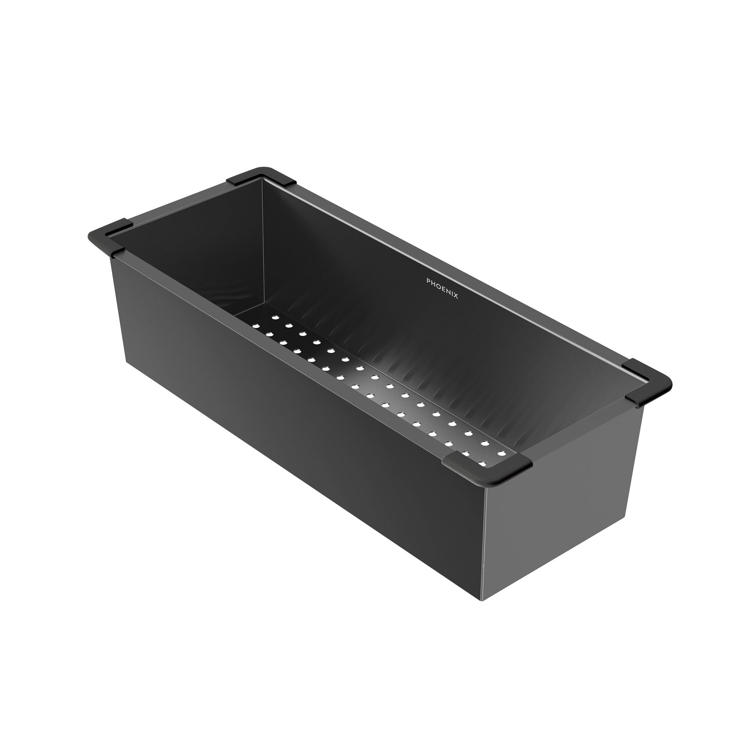 Phoenix Stainless Steel Colander, Brushed Carbon