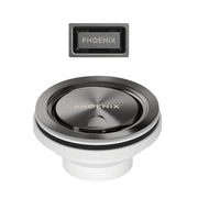 Phoenix 50mm Covered Sink Basket Waste & Overflow, Brushed Carbon