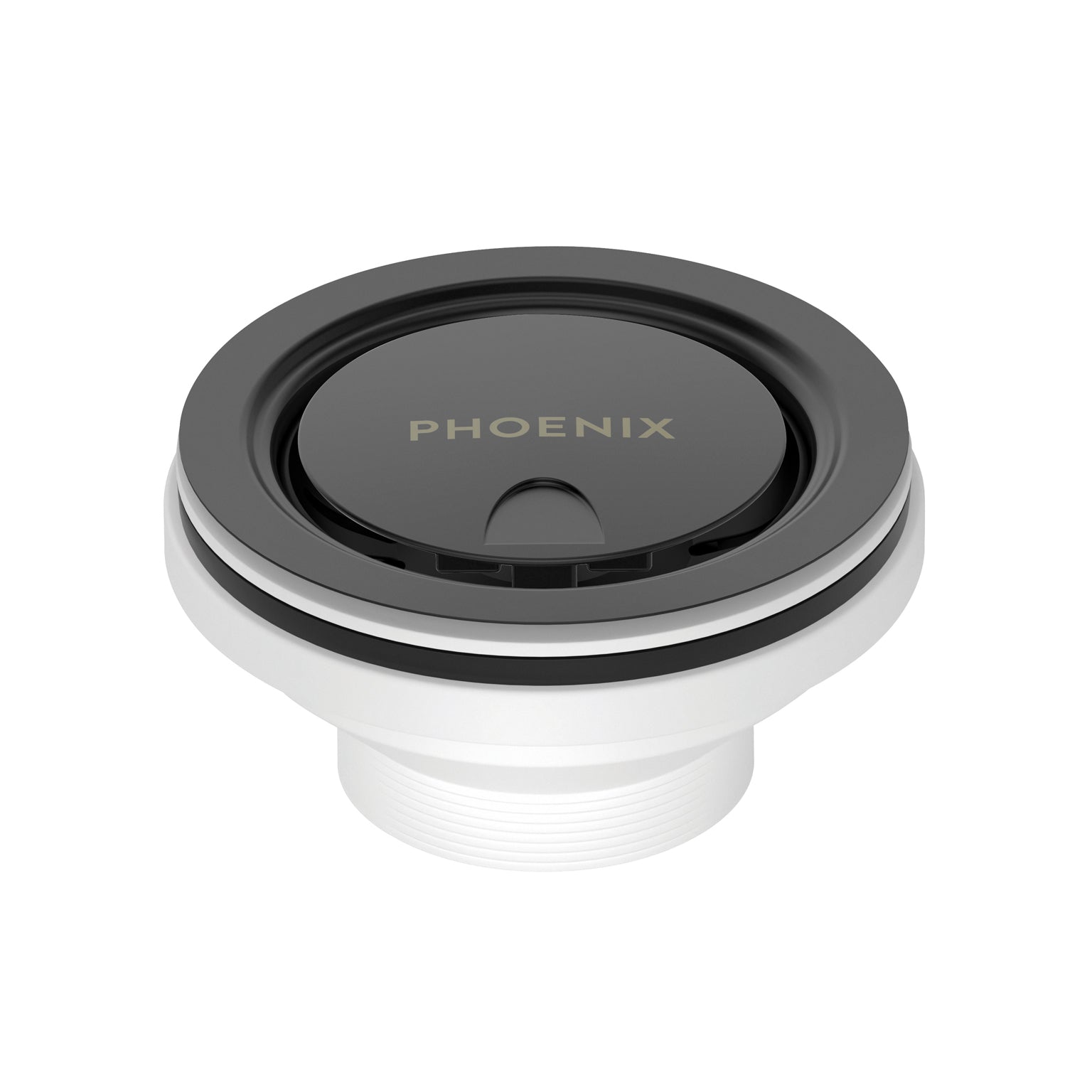 Phoenix 50mm Covered Sink Basket Waste, Matte Black