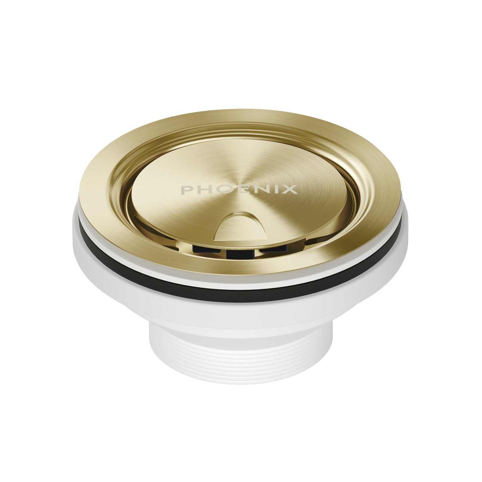 Phoenix 50mm Covered Sink Basket Waste, Brushed Gold