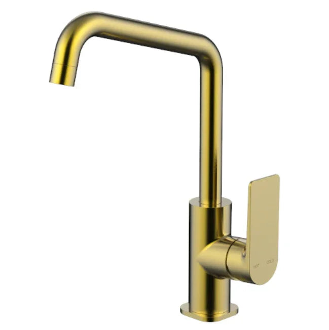 Millennium Jenex Sink Mixer, Modern Brass