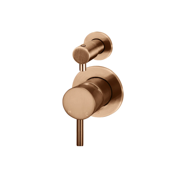 Meir Round Diverter Mixer Finish Kit, Lustre Bronze