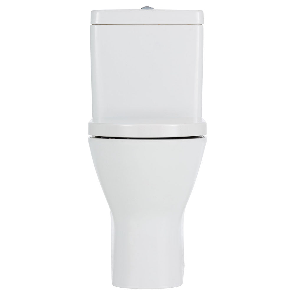 Fienza Resort P-Trap Back-to-Wall Bottom Inlet Rimless, Gloss White