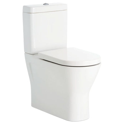 Fienza Resort P-Trap Back-to-Wall Bottom Inlet Rimless, Gloss White