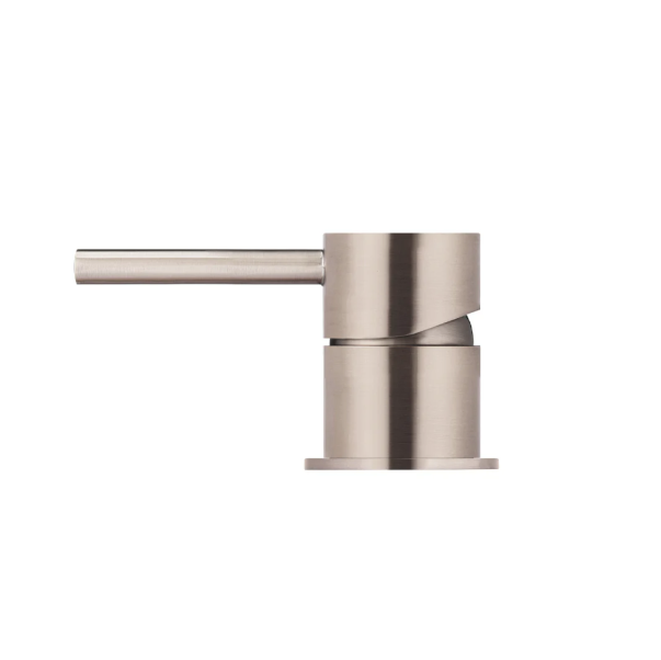 Meir Round Deck Mounted Mixer, Champagne