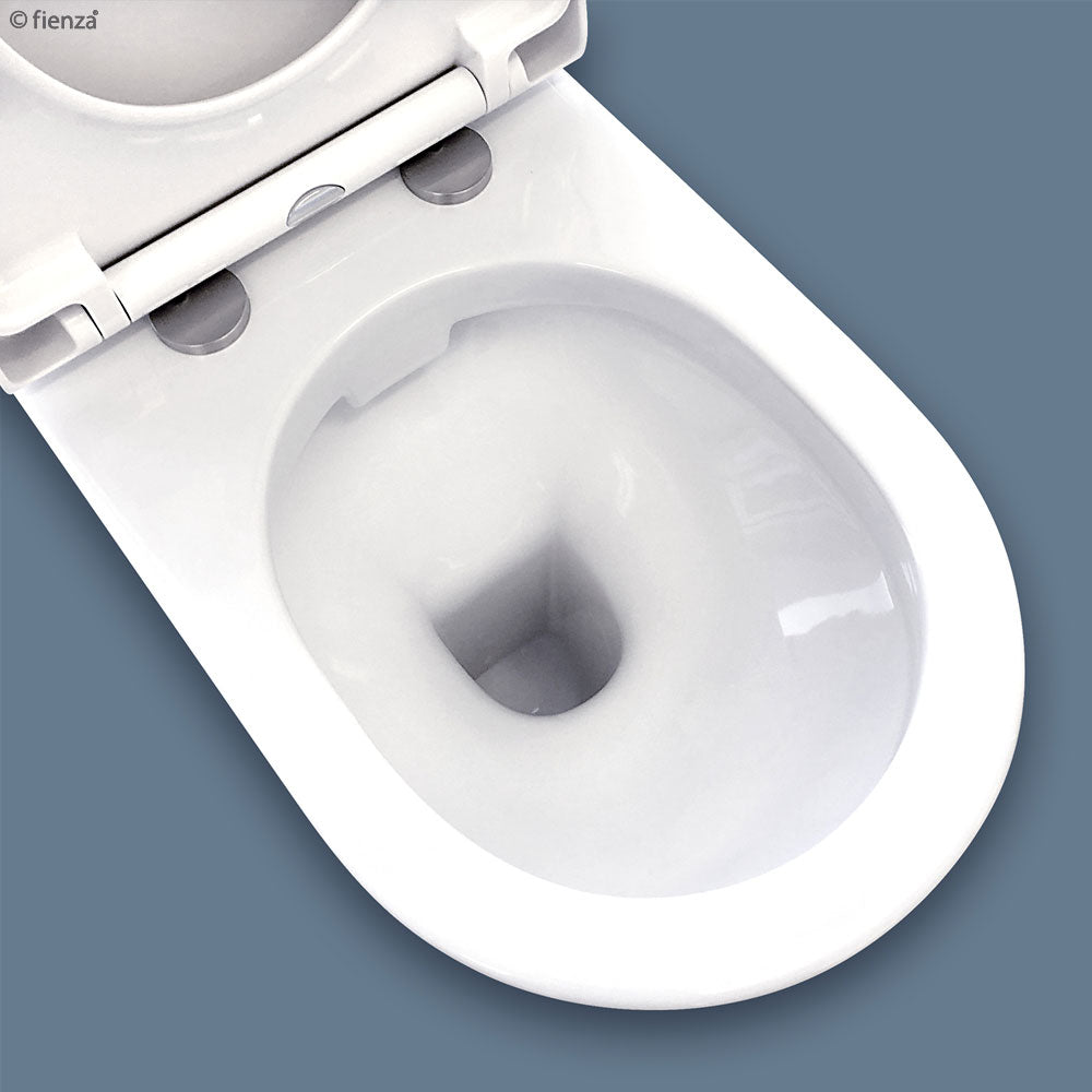 Fienza Resort S-Trap 90-200 Back-to-Wall Top Inlet Rimless