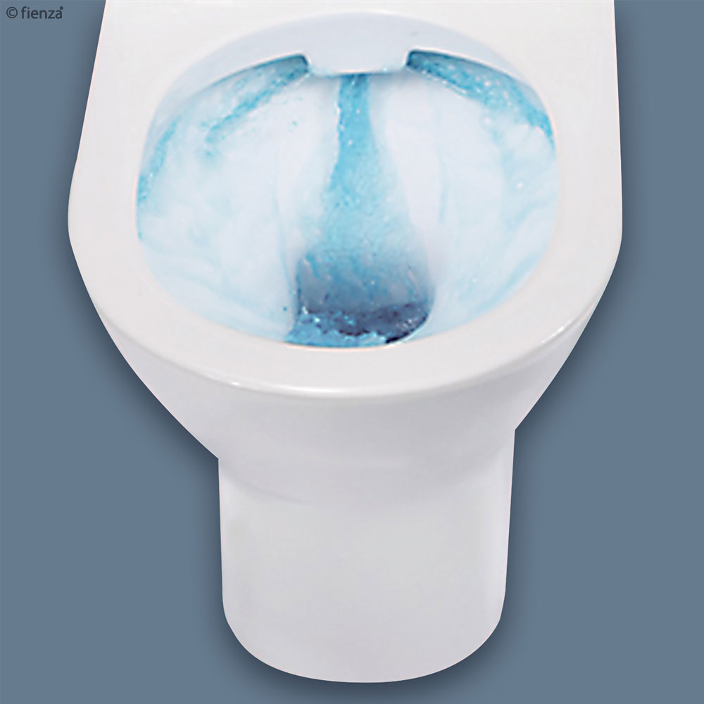 Fienza Resort S-Trap 90-200 Back-to-Wall Top Inlet Rimless