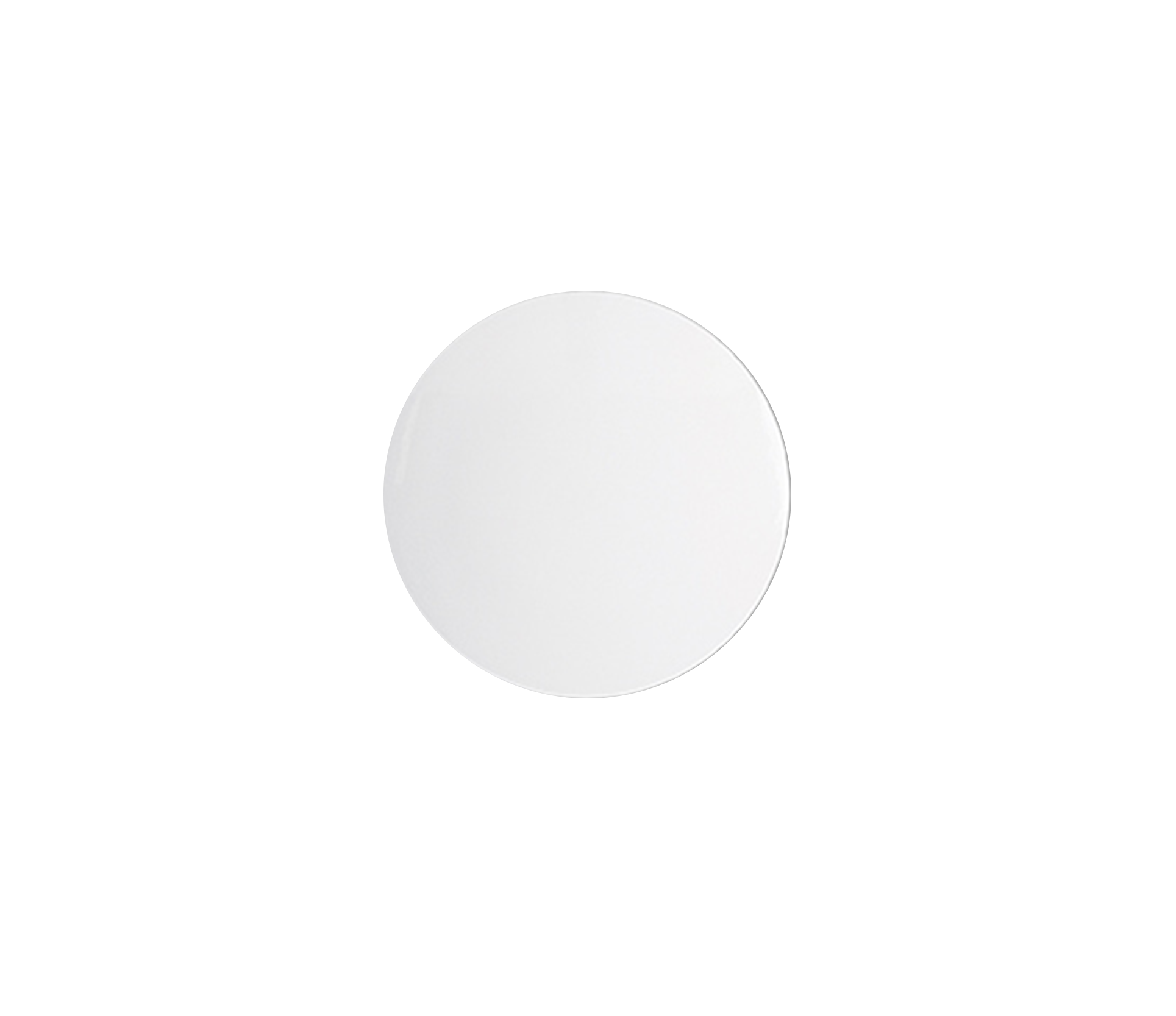 40 mm Solid Surface Plug_Waste-Semi Gloss White