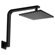Fienza Hustle Square Gooseneck Shower Arm Set, Matte Black