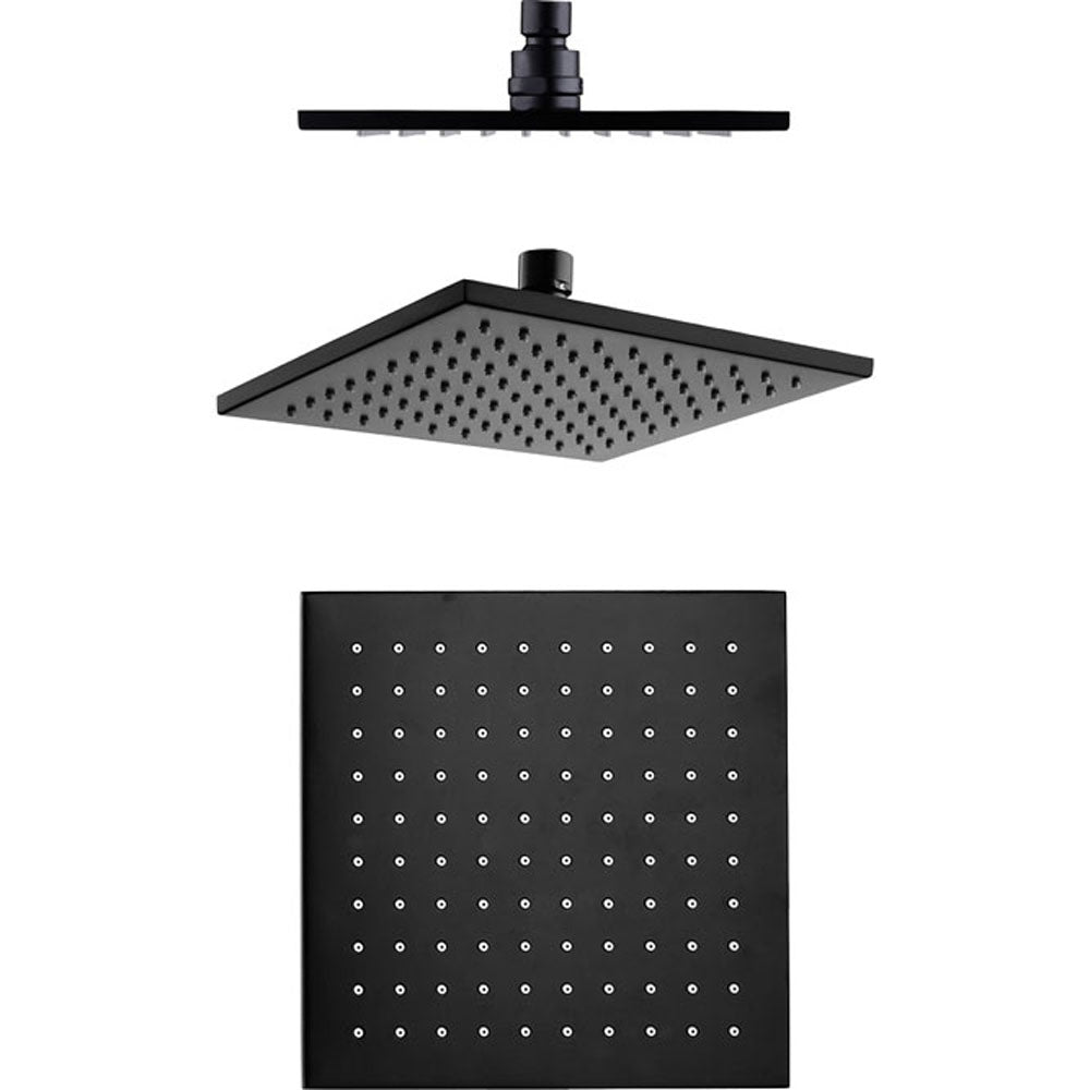 Fienza Modena 200mm Shower Head, Matte Black