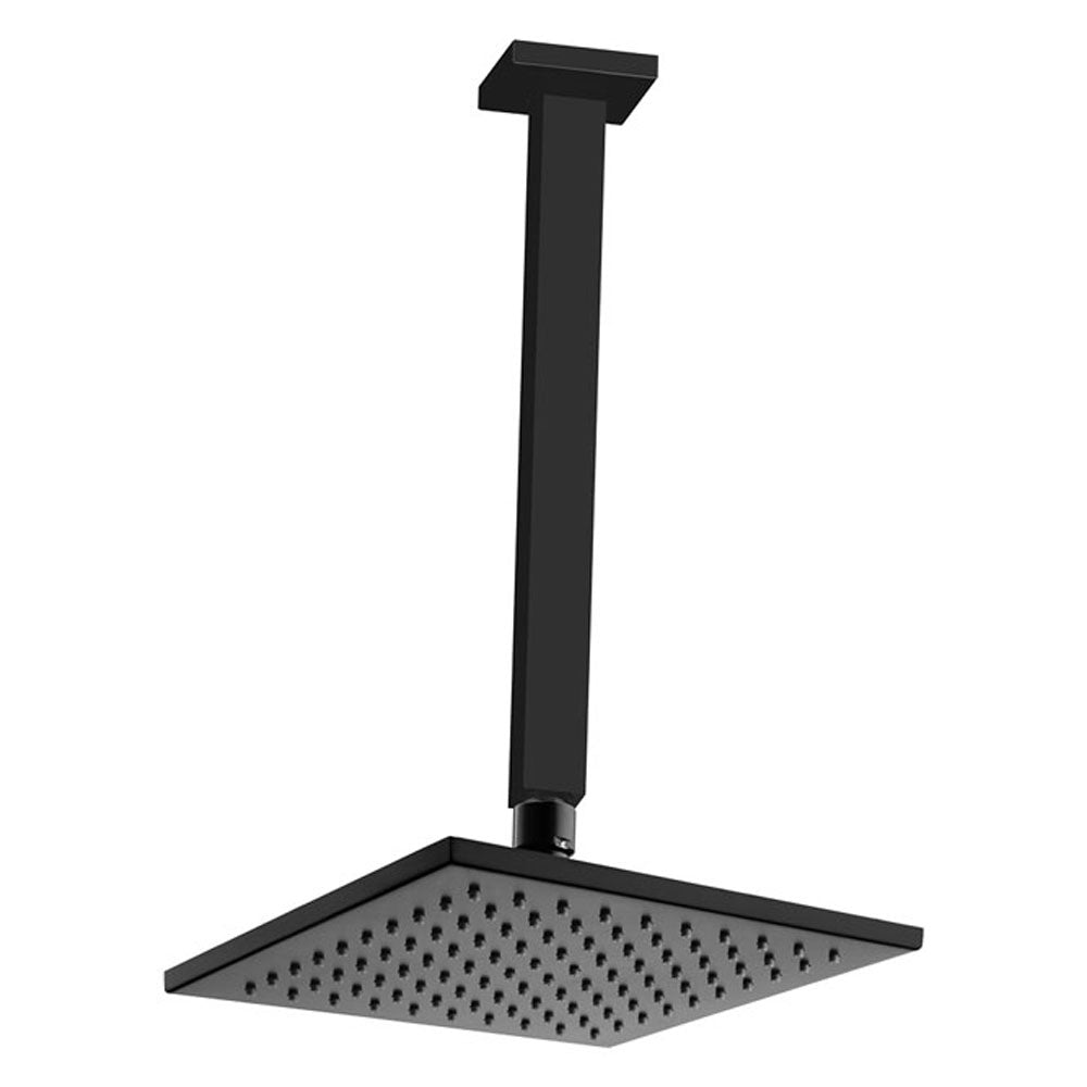 Fienza Modena 200mm Shower Head, Matte Black