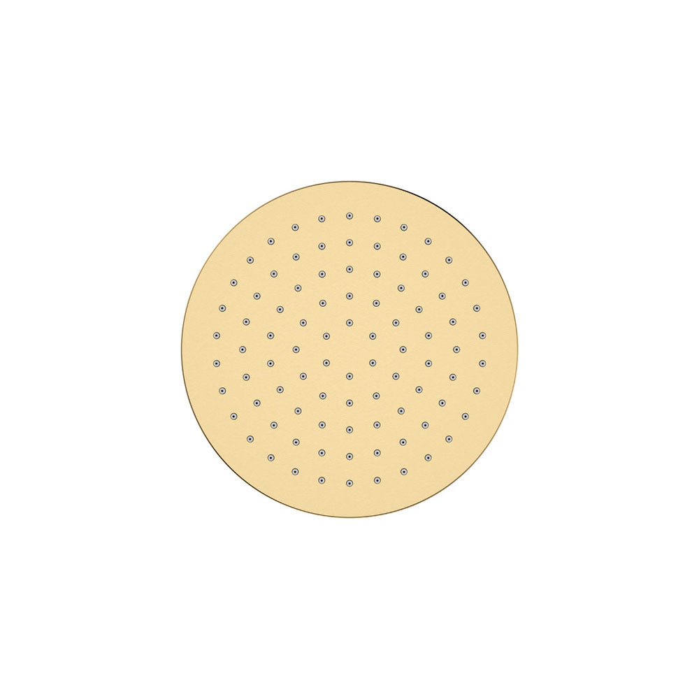 Fienza Starry Eco Flow 200mm Round Shower Head, Urban Brass