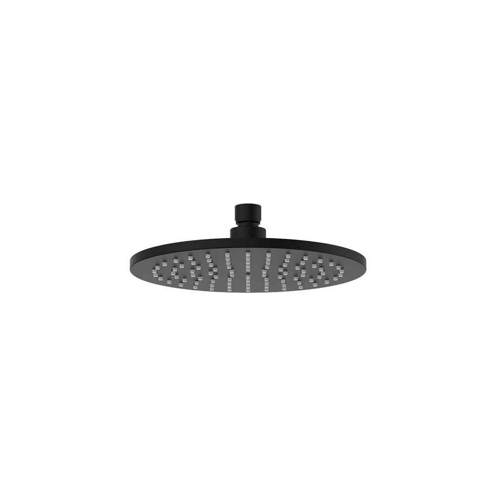 Fienza Starry 200mm Round Shower Head, Matte Black