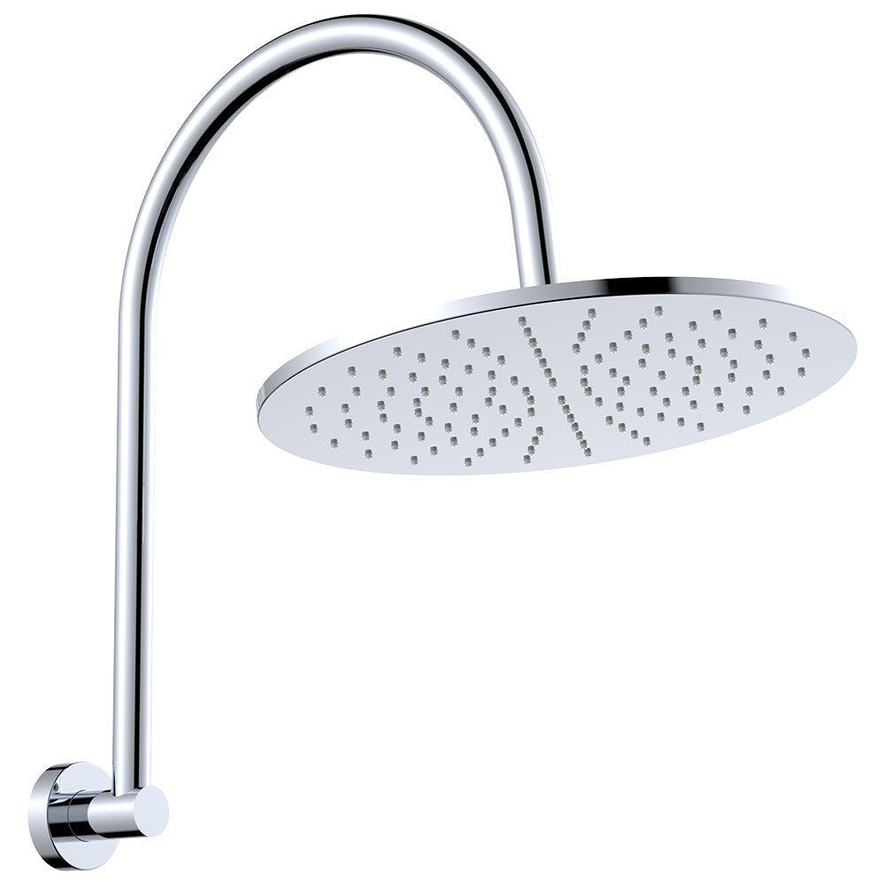 Fienza Empire Slim Curved Shower Arm Set, Chrome