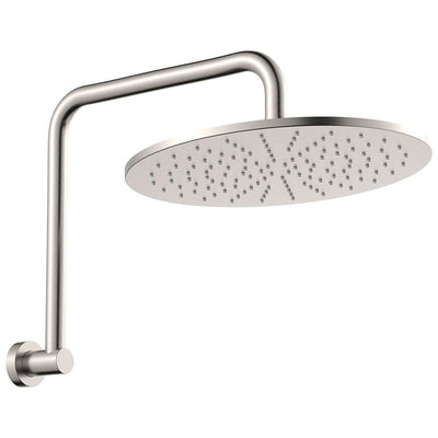 Fienza Empire Slim Gooseneck Shower Arm Set, Brushed Nickel