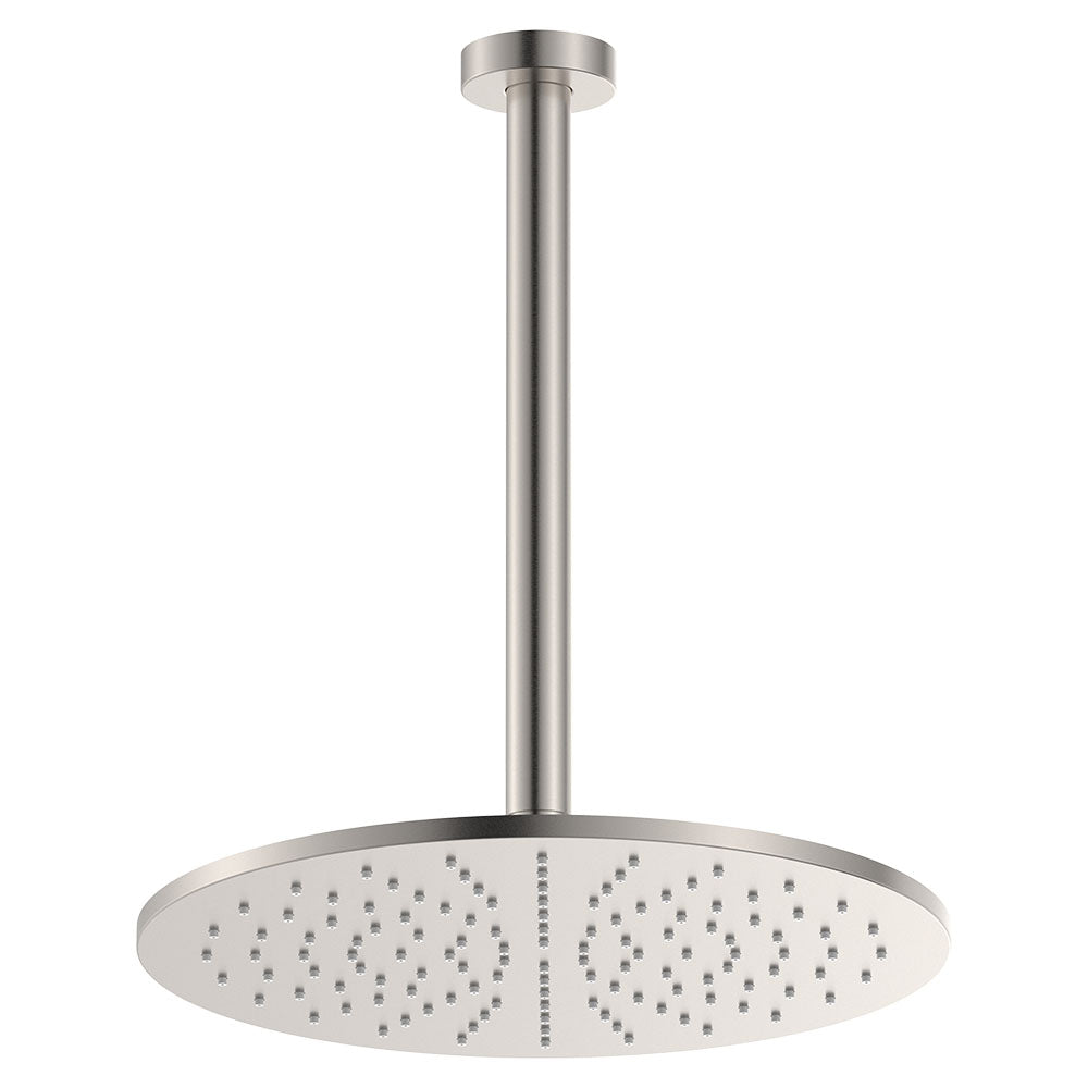 Fienza Empire Slim Shower Ceiling Dropper Set, Brushed Nickel