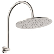 Fienza Empire Slim Curved Shower Arm Set, Brushed Nickel