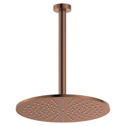 Fienza Empire Slim Shower Ceiling Dropper Set, Brushed Copper