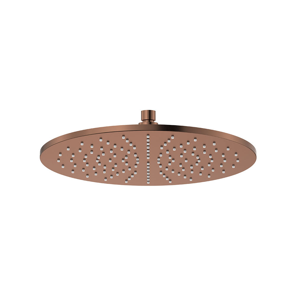 Fienza Starry 300mm Round Shower Head, Brushed Copper