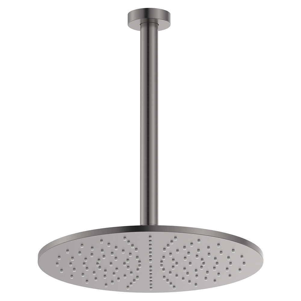 Fienza Empire Slim Shower Ceiling Dro Set, Gun Metal