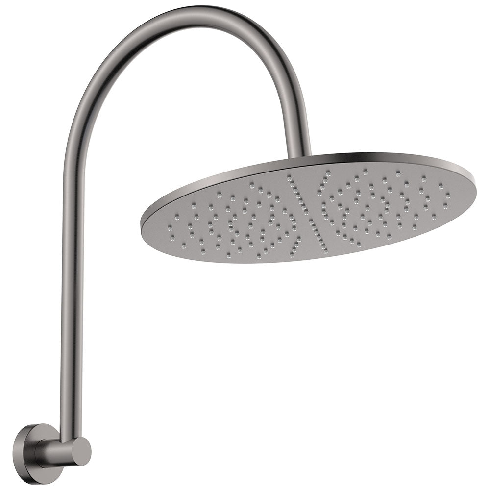 Fienza Empire Slim Curved Shower Arm, Gun Metal