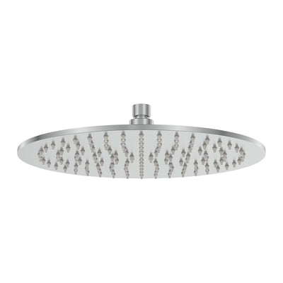 Fienza Kaya 300mm Round Shower Head For Kaya Outdoor Showers 6mm Thick, Brushed Stainless Steel