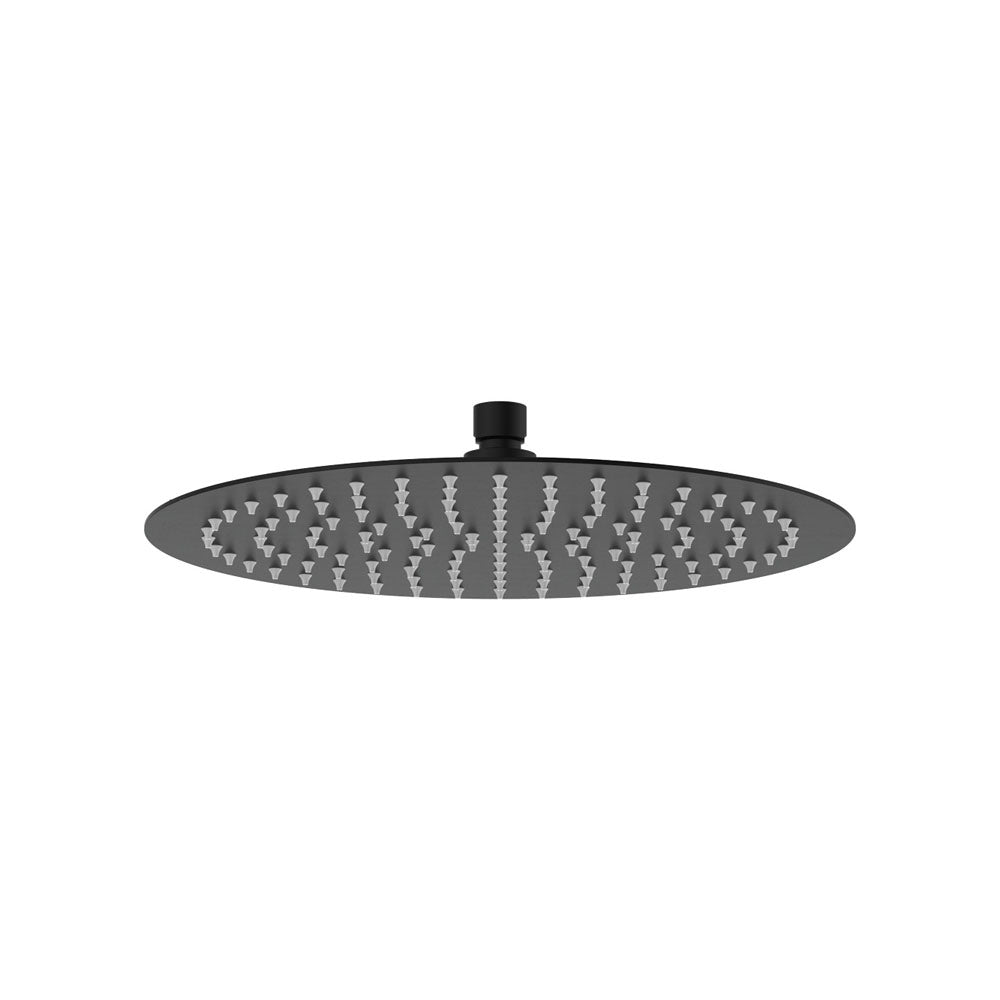 Fienza Slice Round Shower Head 300mm, Matte Black
