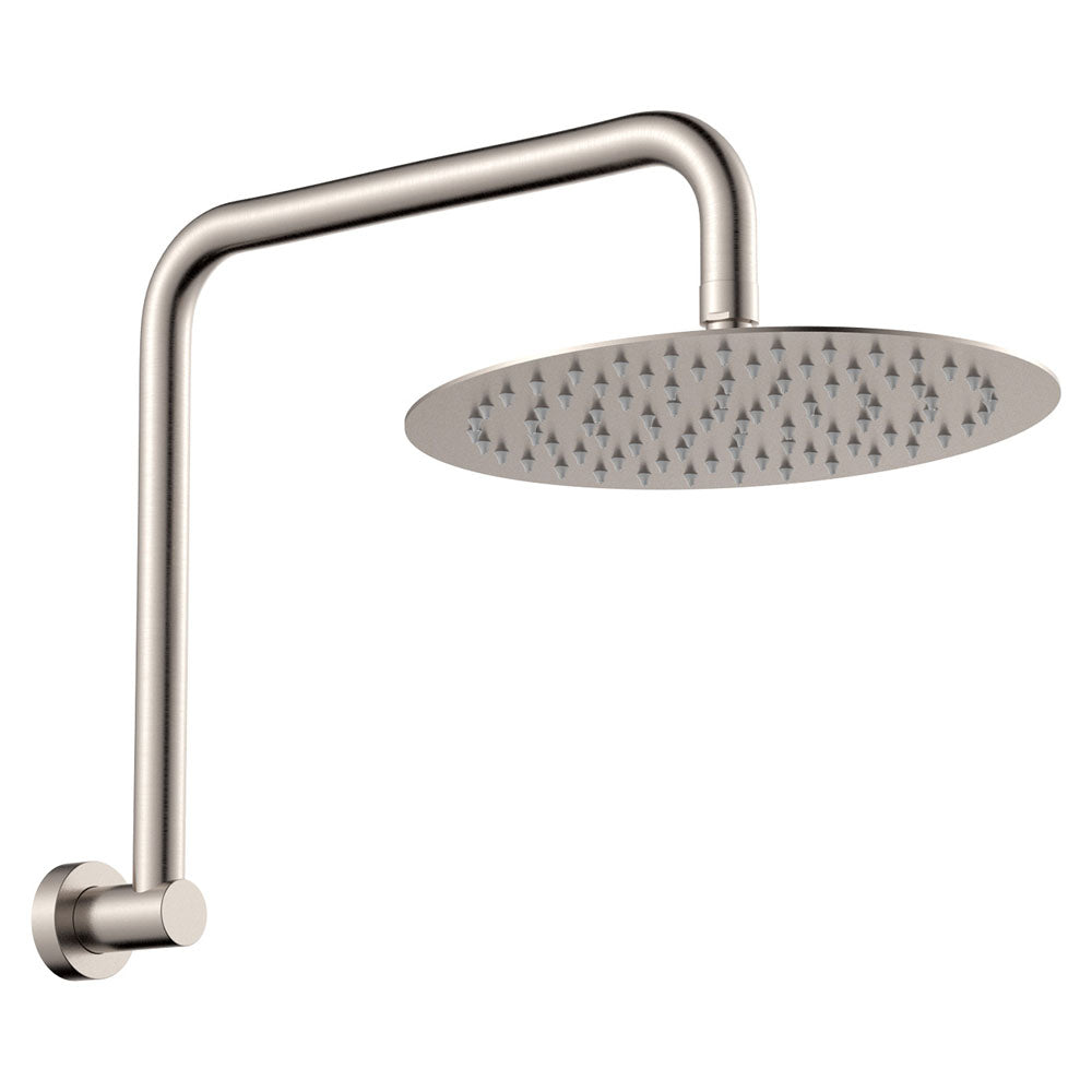 Fienza Kaya/Hustle Gooseneck Shower Arm Set, Brushed Nickel