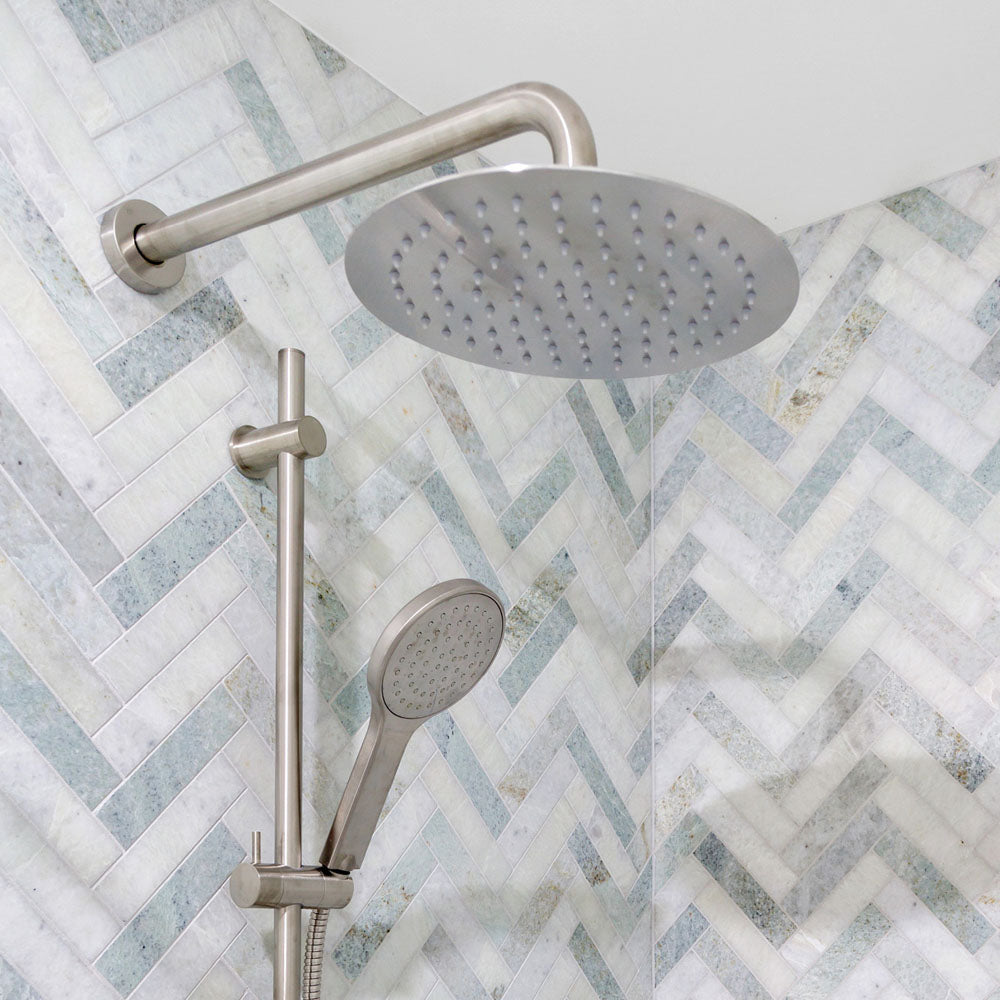Fienza Kaya/Hustle Shower Arm Set, Brushed Nickel